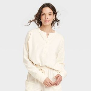 Long Sleeve Henley Shirt